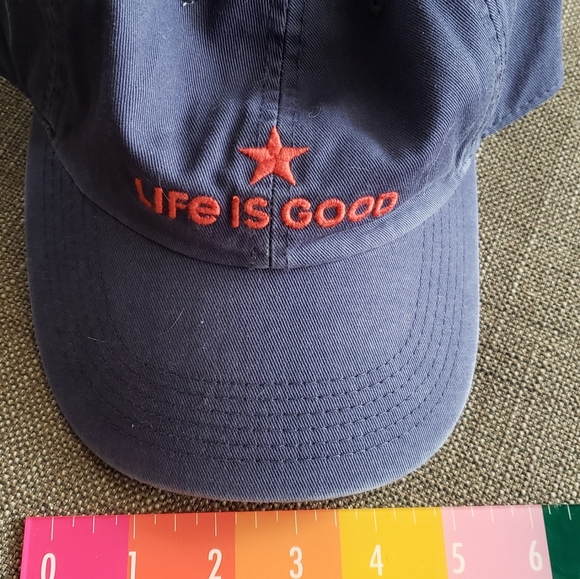 Life is Good--Navy Baseball cap - Picture 4 of 9